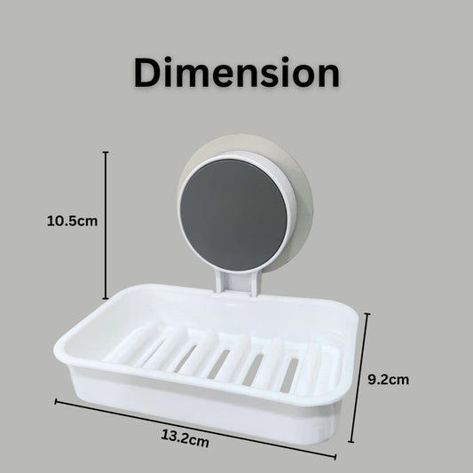 Fast-Dry Soap Dish – Wall Mounted, Non-Slip & Hygienic Design