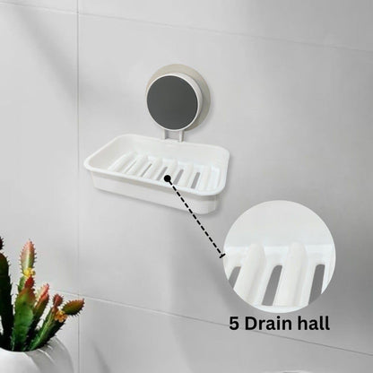 Fast-Dry Soap Dish – Wall Mounted, Non-Slip & Hygienic Design