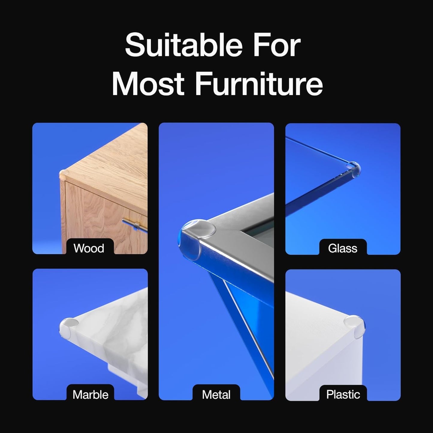 Transparent Corner Guards for Furniture – Soft Silicone Table Edge Protector